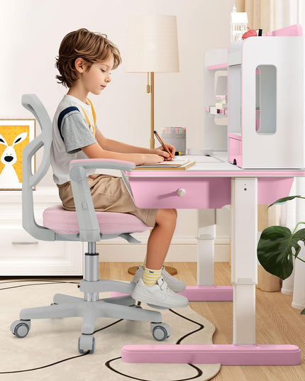 Giantex Kids Desk Chair Ergonomic Adjustable Student Rolling Chair