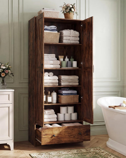 Giantex 72" Tall Kitchen Pantry Cabinet for Dining Room Living Room Bathroom