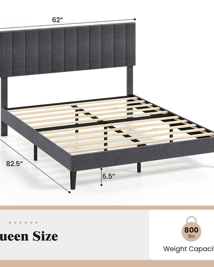 Giantex Upholstered Bed Frame Platform Bed