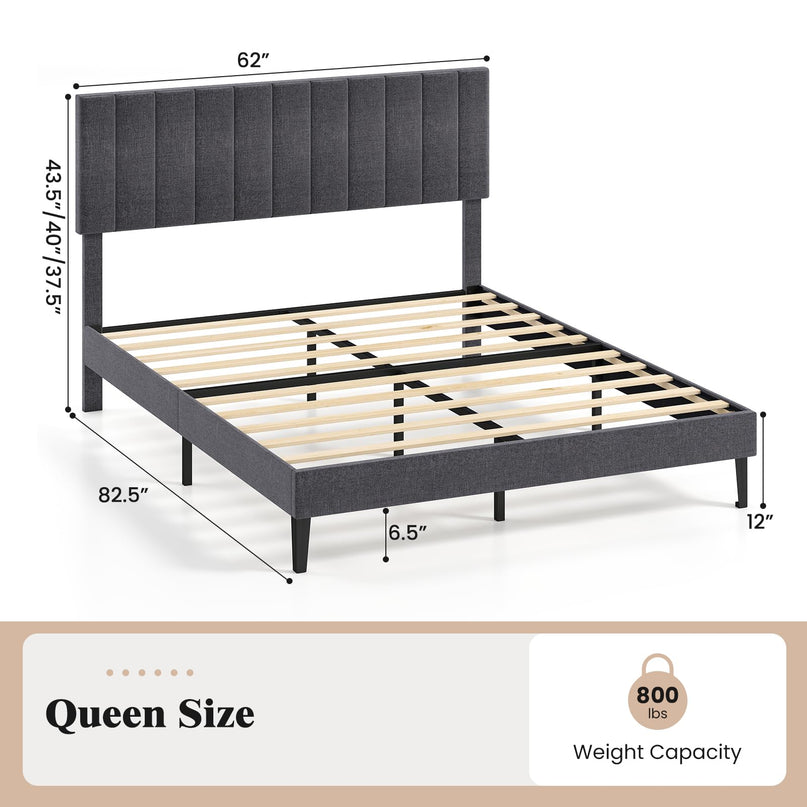 Giantex Upholstered Bed Frame Platform Bed