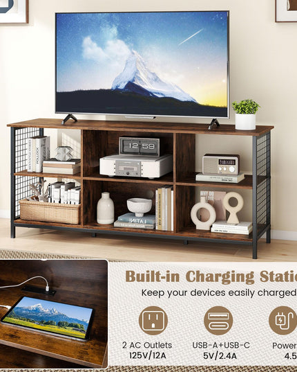 Giantex Industrial TV Stand for TVs up to 65 Inch