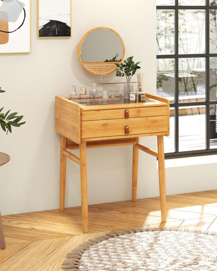 CHARMAID Makeup Vanity Table - Giantex