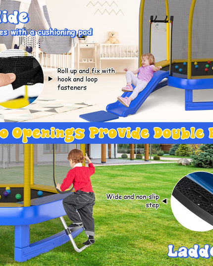 7 FT Trampoline for Kids - Giantex