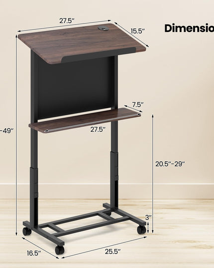 Giantex Mobile Podium Stand