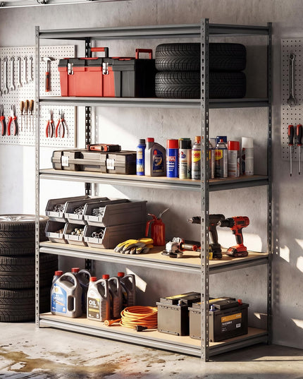 Giantex 5-Tier Metal Storage Shelves(48" x 18" x 72")