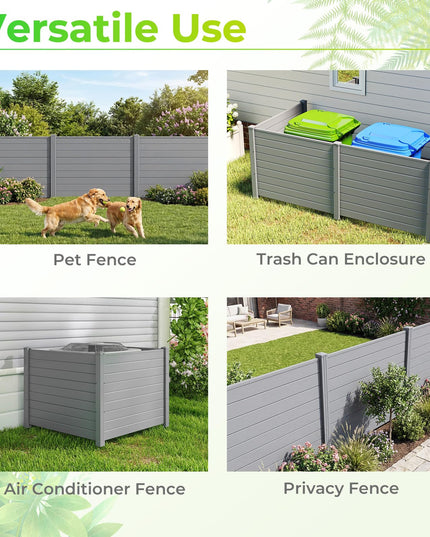 Giantex 48''W x 36''H 3/6 Panels Air Conditioner Fence