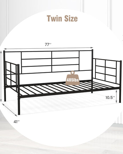 Multifunctional Platform Bed Mattress Foundation with Headboard for Living Room