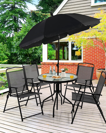 Giantex 6 Pieces Patio Dining Furniture Set
