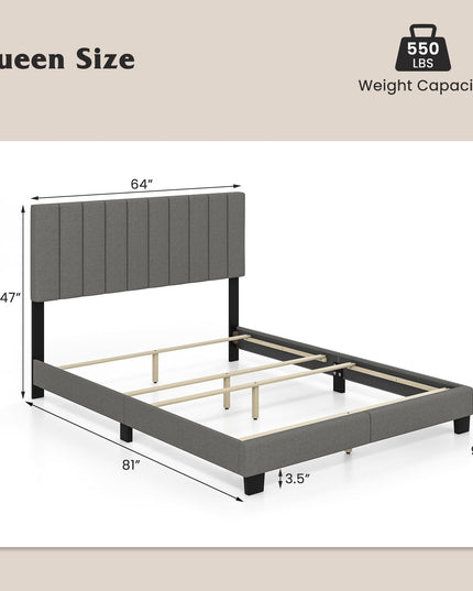 Giantex Queen Size Platform Bed Frame
