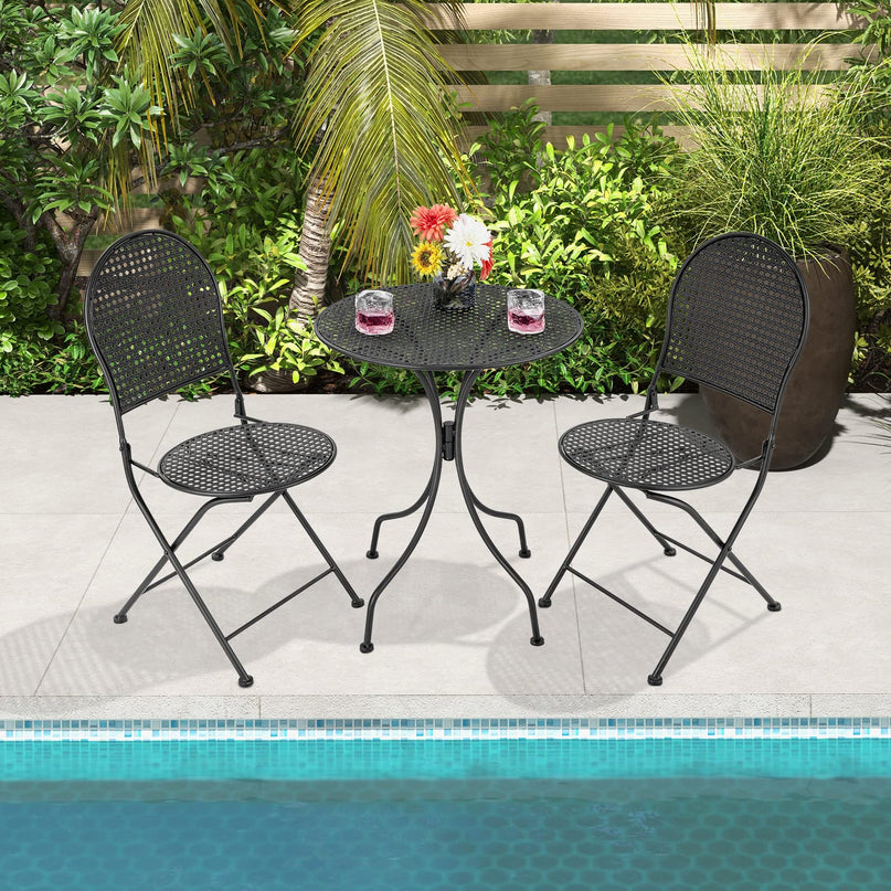 Giantex 3 Pieces Patio Bistro Set