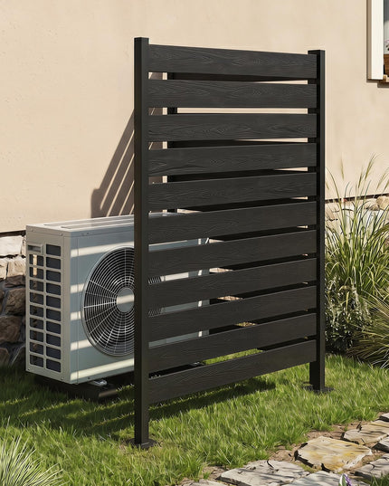 Giantex 37"W x 61"H Outdoor Privacy Fence Screen with Ground Stakes & Base Feet (1/2)