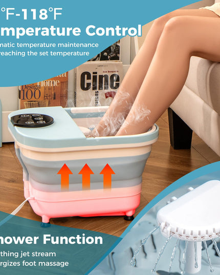 Giantex Collapsible Foot Spa Massager with Heat