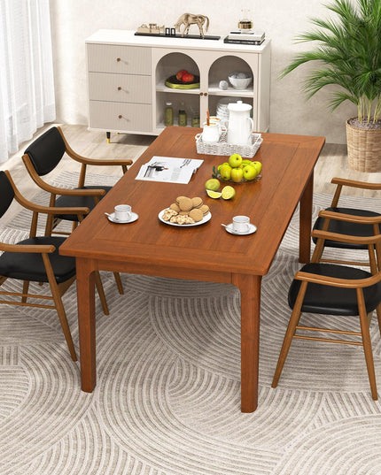 Giantex Wooden Dining Chairs Set of 2/4, PU Leather Upholstered Kitchen Chairs w/Padded Seat & Back