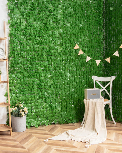 Giantex 118" x 39.4" Artificial Hedges Fence Faux Ivy Vine Greenery Wall