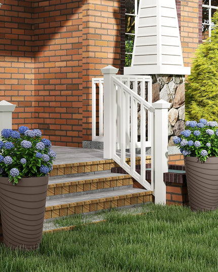 Giantex 18" Tall Flower Pot Set of 2 w/Insert Bucket