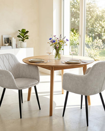 Giantex Dining Chairs Set of 2/4 Upholstered PU Leather Kitchen Chair