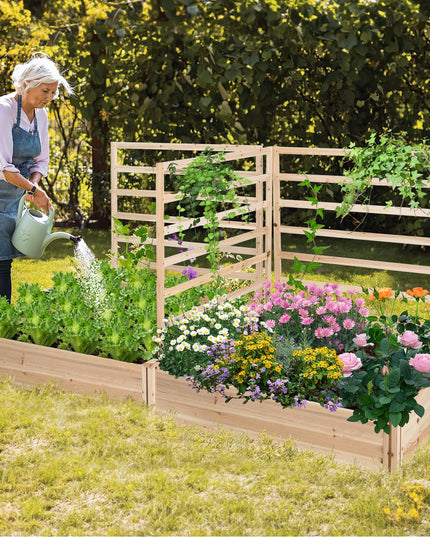 Giantex Raised Garden Bed with Trellis