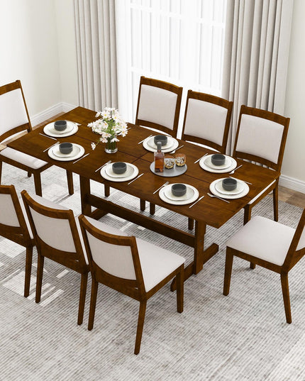 Giantex Table de Salle à Manger 180 cm pour 6-8 Personnes Grande Table de Cuisine