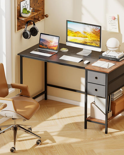Giantex 48" Computer Desk with 2 Fabric Drawers