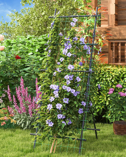 Giantex Cucumber Trellis, Trellis for Climbing Plants Outdoor