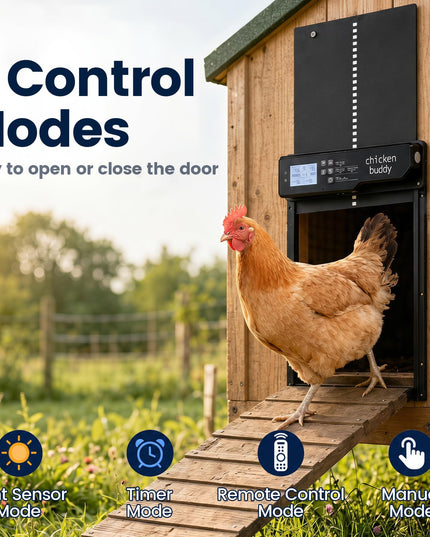 Giantex Aluminum Auto Chicken Coop Door Solar Powered with Light Sensor & Timer