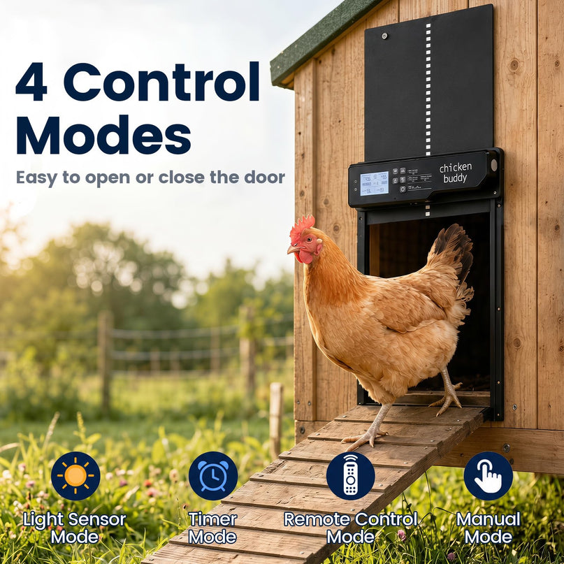 Giantex Aluminum Auto Chicken Coop Door Solar Powered with Light Sensor & Timer
