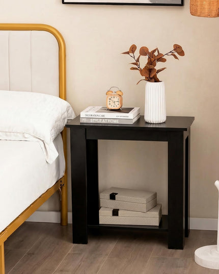 Giantex Narrow End Table | 2-Tier Side Table with Open Storage Shelf (1/2)