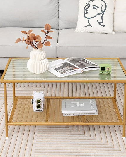 Giantex 2-Tier Modern Coffee Table