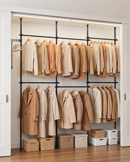 Giantex Floor to Ceiling Clothes Rack for Bedroom