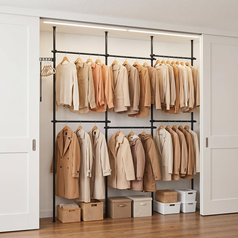 Giantex Floor to Ceiling Clothes Rack for Bedroom