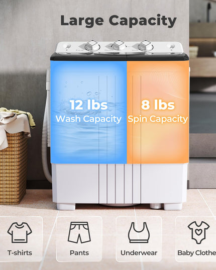 Giantex Portable Washing Machine 20 LBS Washer & Spinner Combo