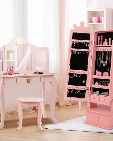 CHARMAID Jewelry Armoire Cabinet for Kids