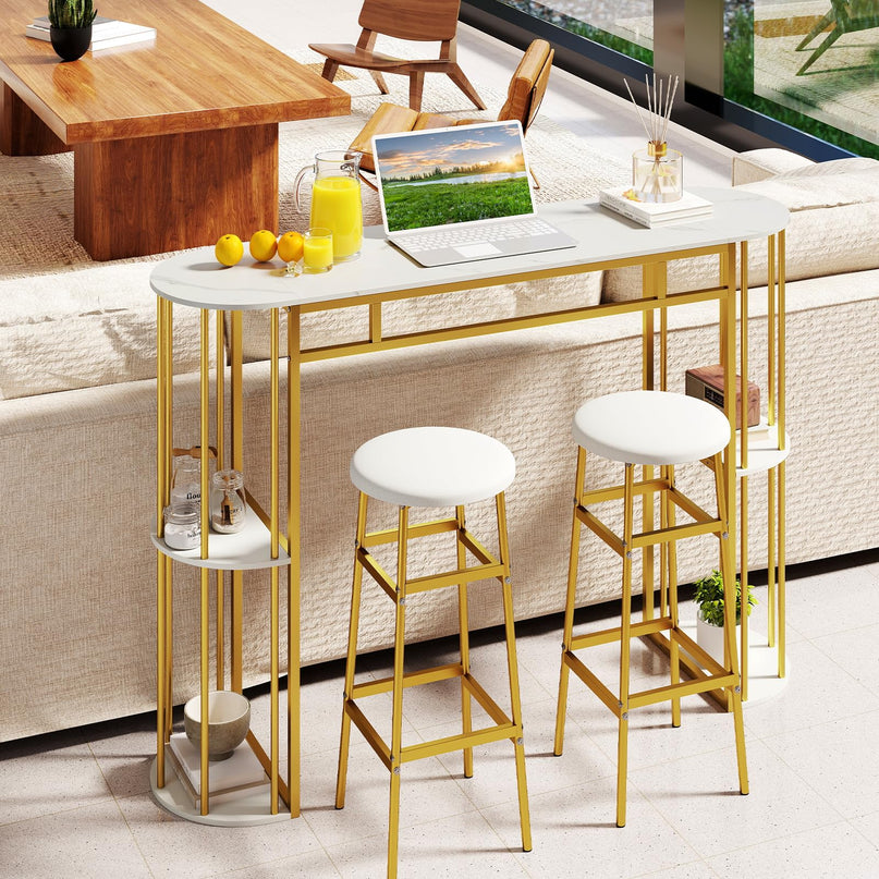 Table de bar Giantex 60 pouces pour 2 à 4 personnes pour la salle à manger
