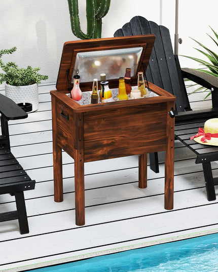 Giantex Wooden Patio Cooler