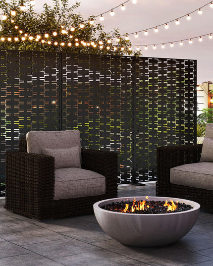 Giantex Metal Privacy Screen 72''H x 48''W for Garden