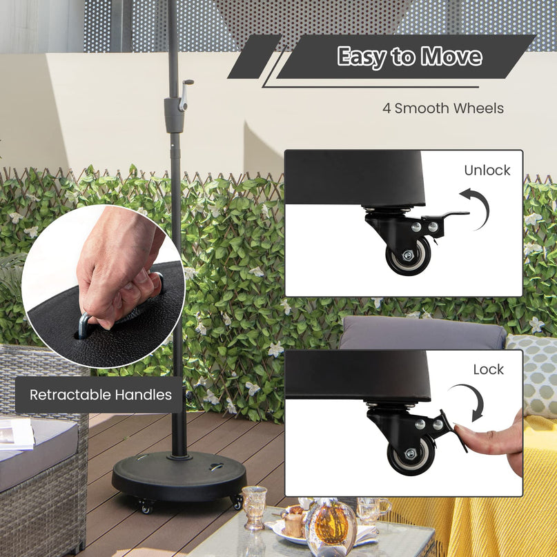 Giantex Umbrella Base with Wheels