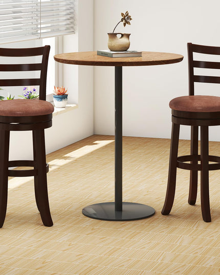 Giantex Swivel Bar Stools Set of 2/4 30" Upholstered Counter Height Bar Chairs