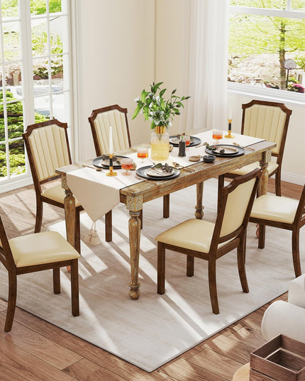 Giantex Upholstered Dining Chairs Set for Living Dining Room