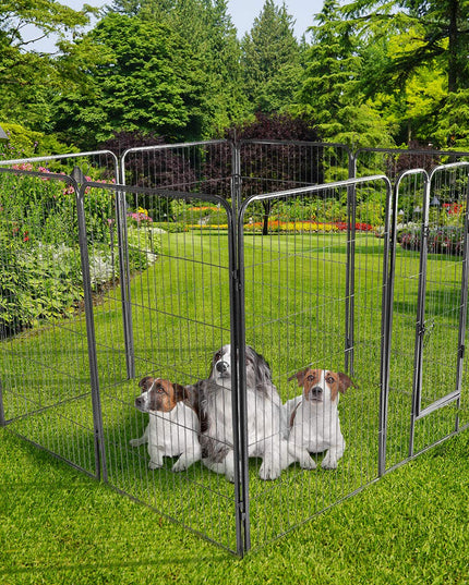 Giantex 8 Panel 48 inch Dog Playpen with Door
