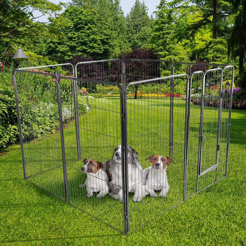 Giantex 8 Panel 48 inch Dog Playpen with Door