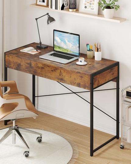 Giantex 44 Inch Home Office Desk with Anti-Toppling Device & Metal Frame