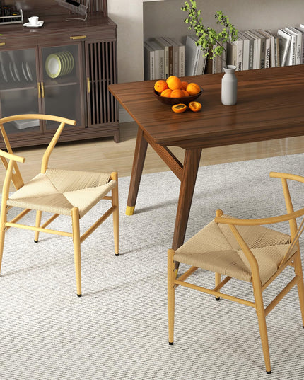 Giantex Metal Dining Chairs Set of 2/4 for Living Room
