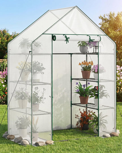 Giantex Portable Plant Garden House Indoor Outdoor Mini Growing House for Herb Flower Succulent