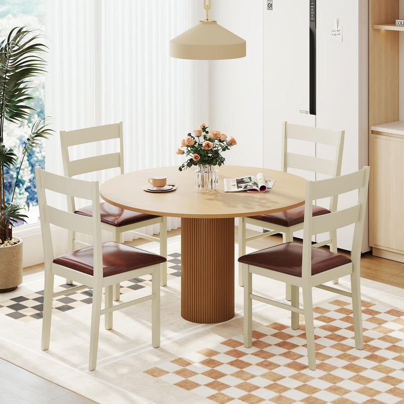 Giantex Wooden Dining Chairs Set for Dining Living Room Home