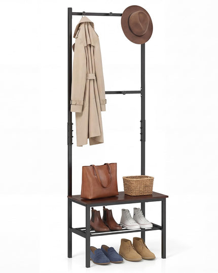 Giantex 3-in-1 Hall Tree Freestanding Entryway Bench