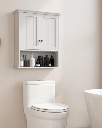 Giantex Wall Mounted Medicine Cabinets - Above Toilet Bathroom Cabinet with Adjustable Shelf