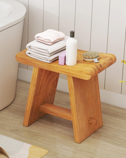 Giantex Teak Shower Bench Stool for Bathroom