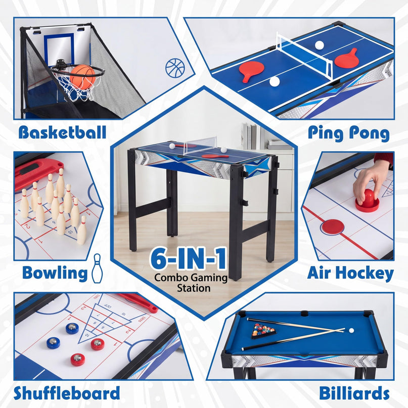 Giantex 6 in 1 Multi Game Table Set