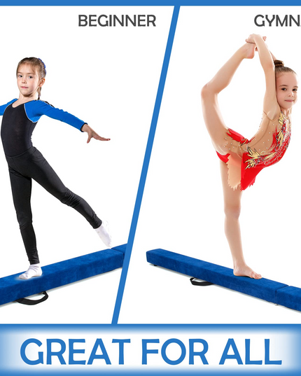 Giantex 7FT Folding Floor Balance Beam for Girls