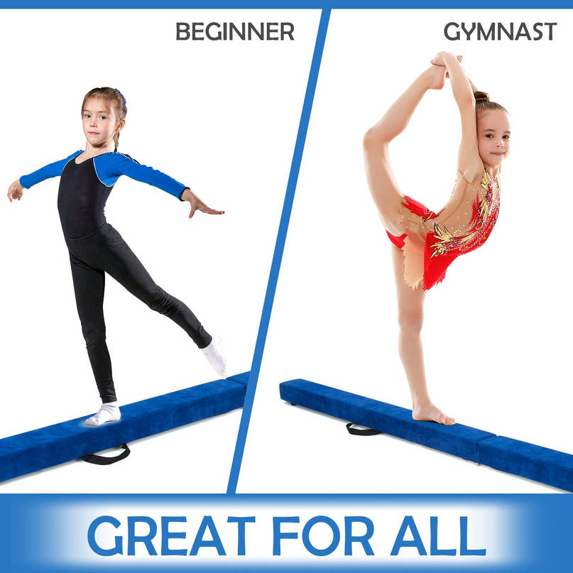 Giantex 7FT Folding Floor Balance Beam for Girls
